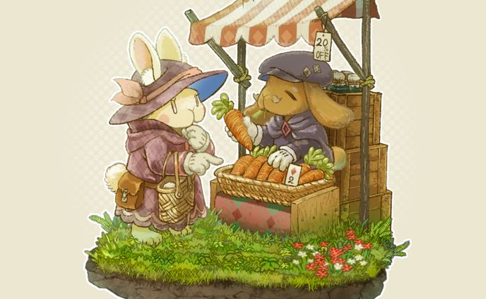 ウサギトランプ用イラスト_ダイヤ2