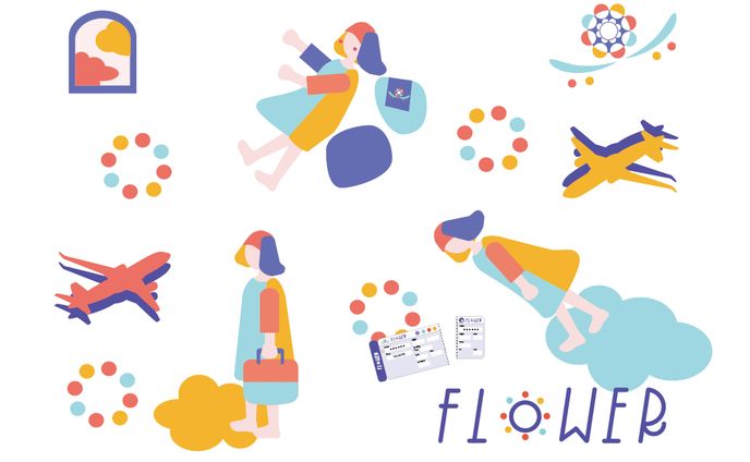 flower air 飛行機会社ブランディング