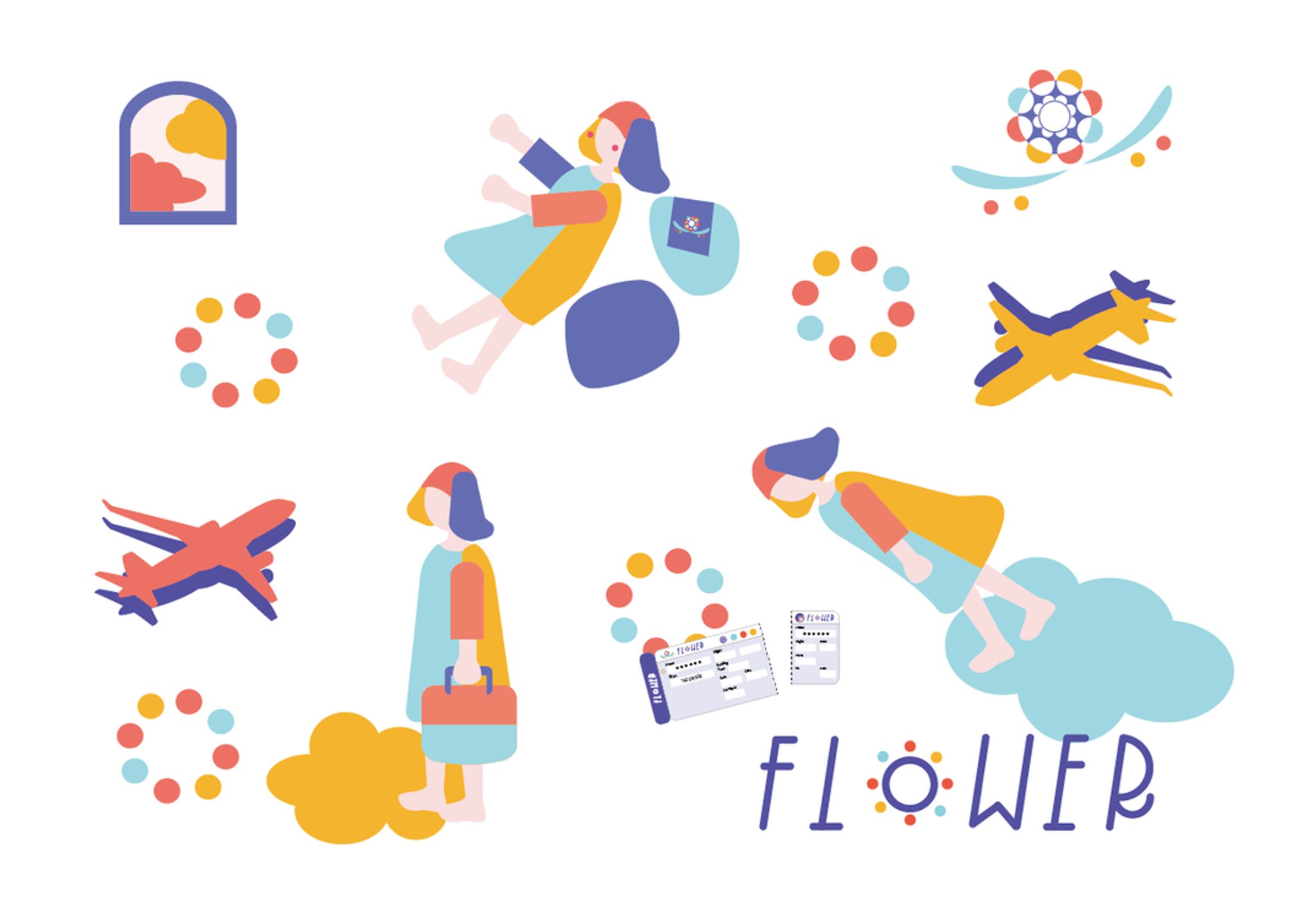 flower air 飛行機会社ブランディング-1