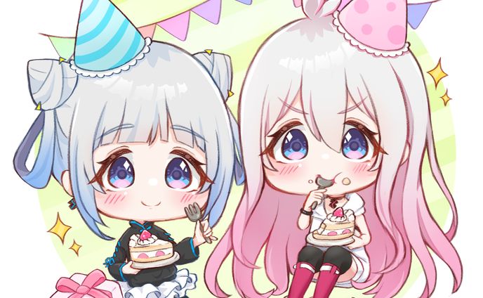 バーチャルユニットTacitly-リリアさん誕生日記念イラスト