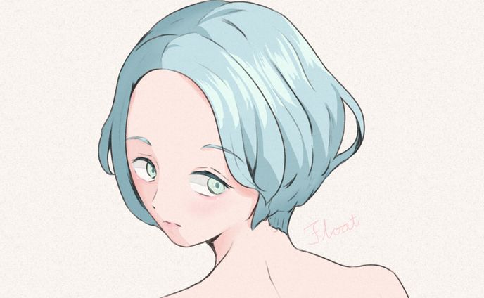 水髪ショート