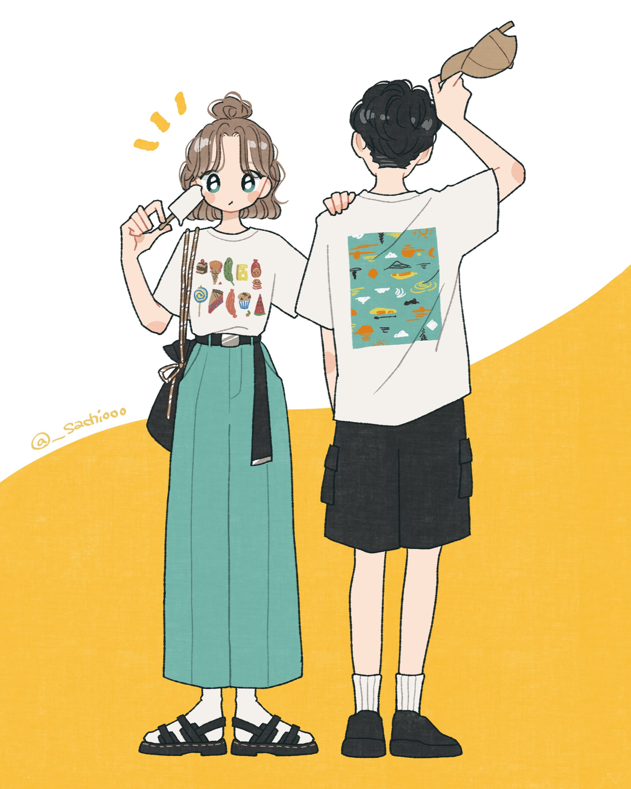 たまたま服が似てた日-1