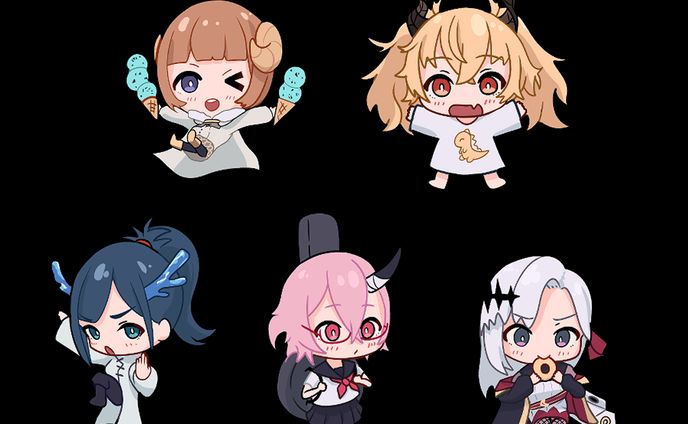 【SDイラスト】VEE所属メンバーのFA