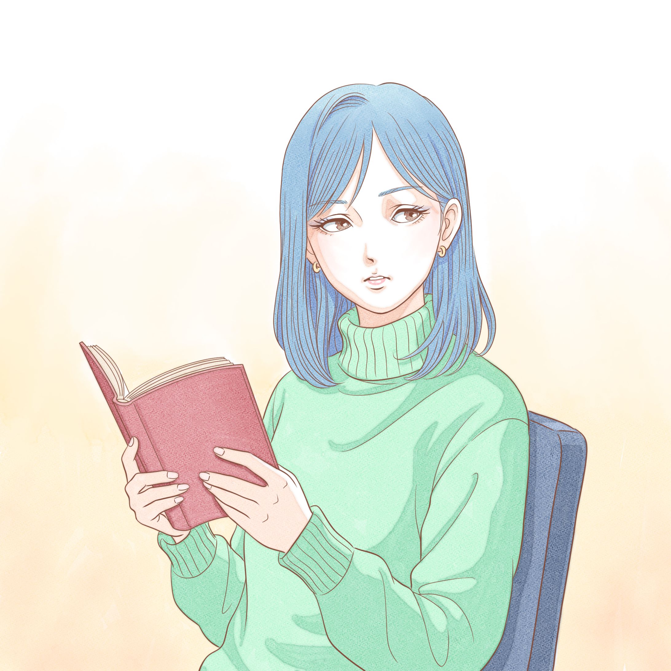 読書に耽る静かな午後-1