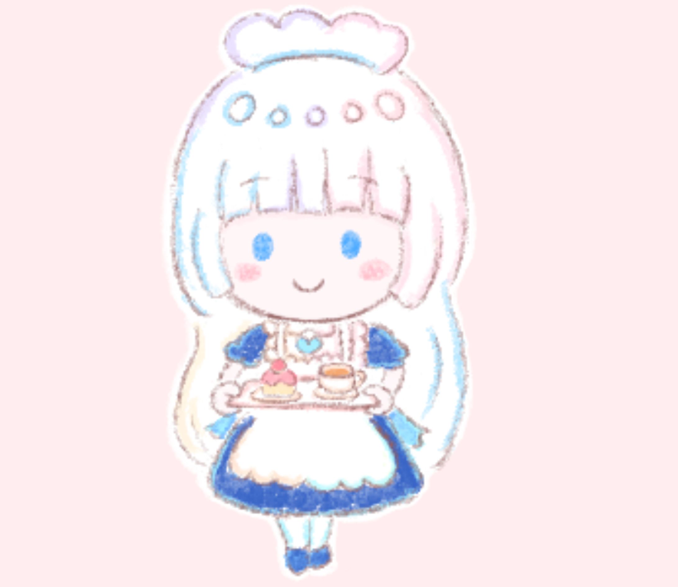 Chibi pastel kawaii maid-1