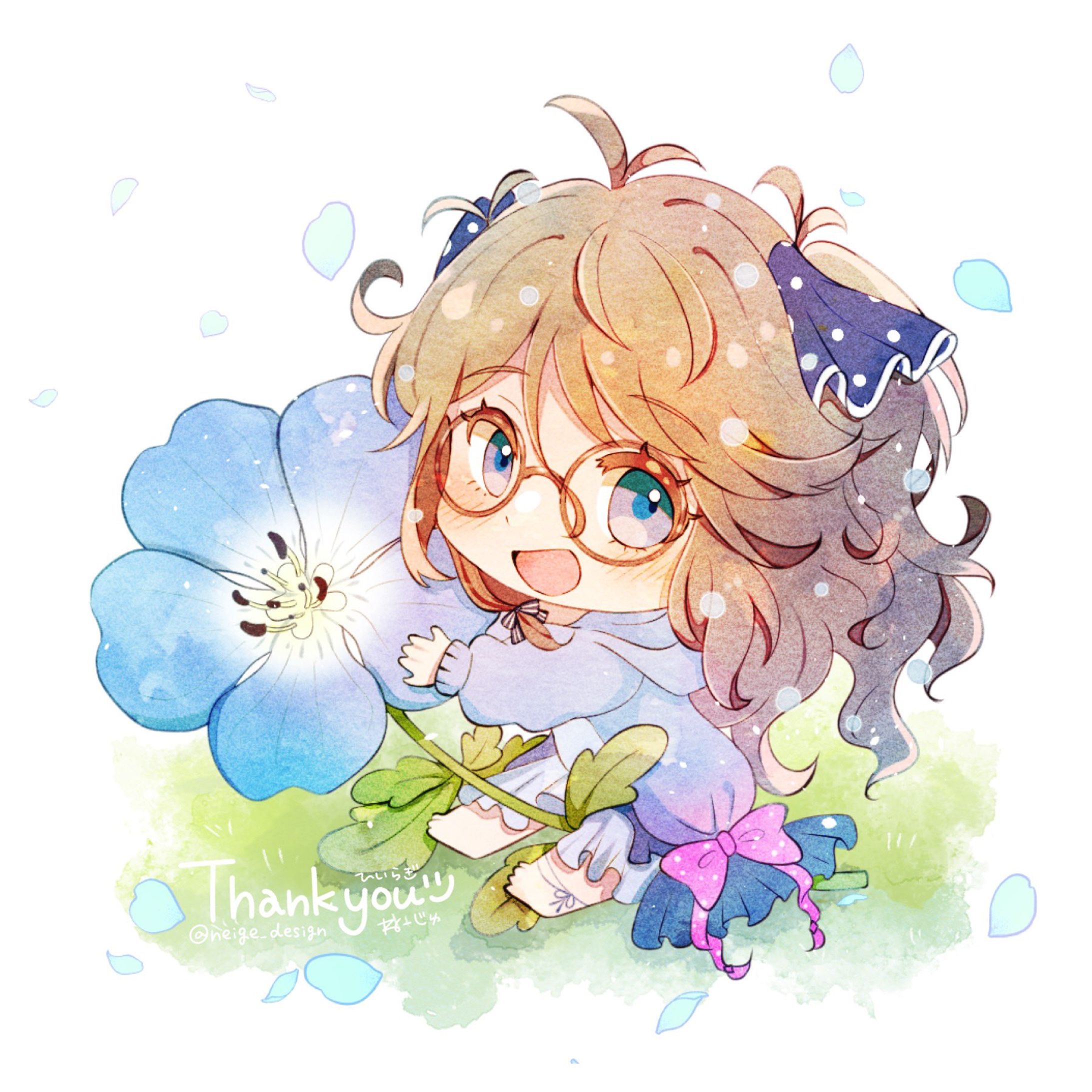 みるくてぃ様＊水彩風SDキャラ＆アイコンリング-1