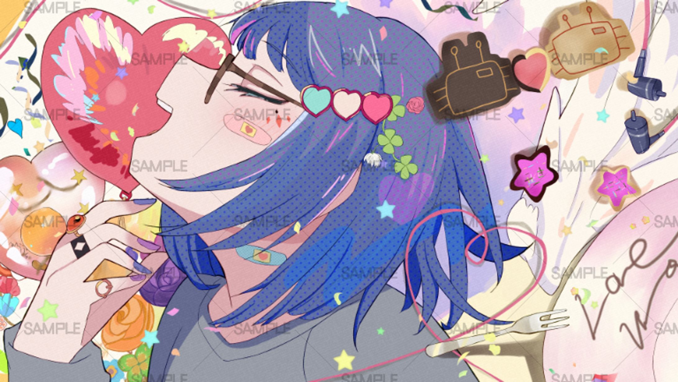 しいる様【愛言葉Ⅳ】歌ってみた動画イラスト-1