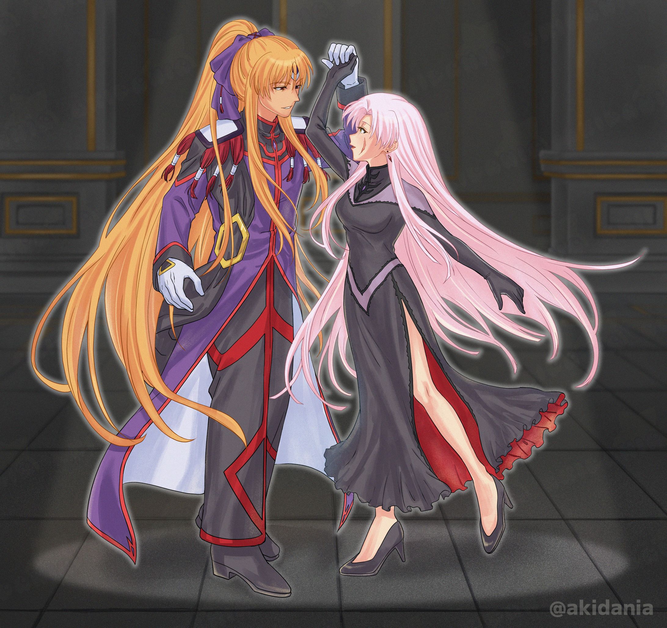 完成イラスト【等身】(アナログ風ぼかし+ノイズ+背景)-1