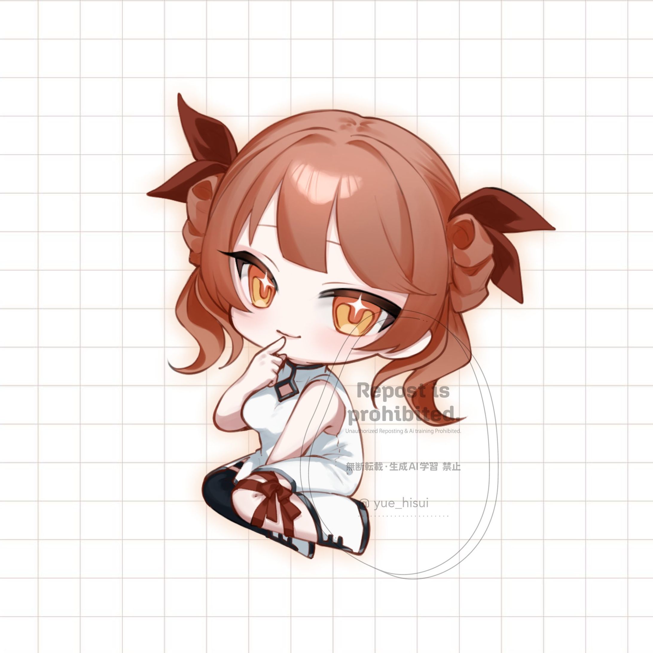 今日此の頃ひより様/チャイナ衣装SDイラスト-1