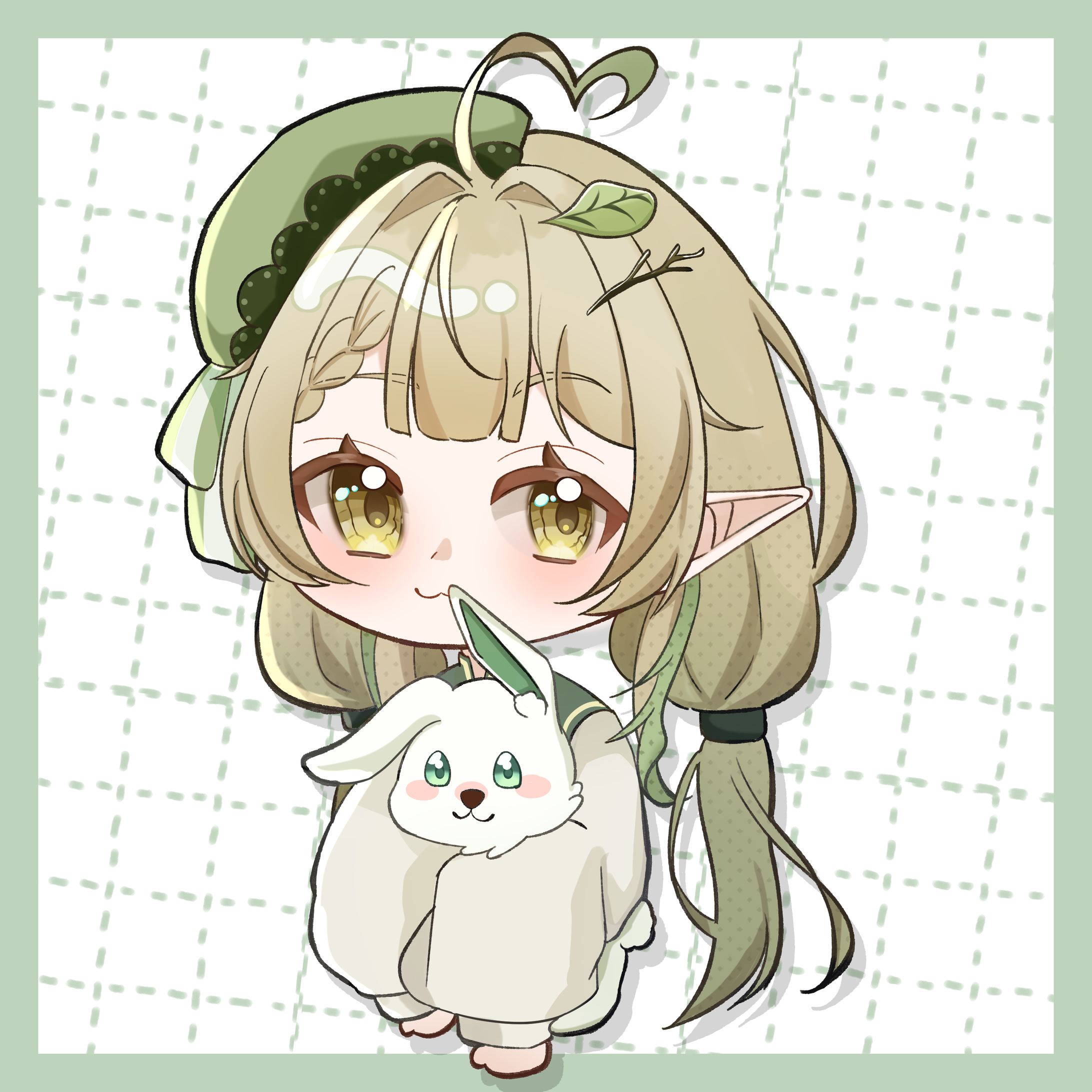 【魂募集】森の妖精エルフちゃん/SD、表情差分等-1