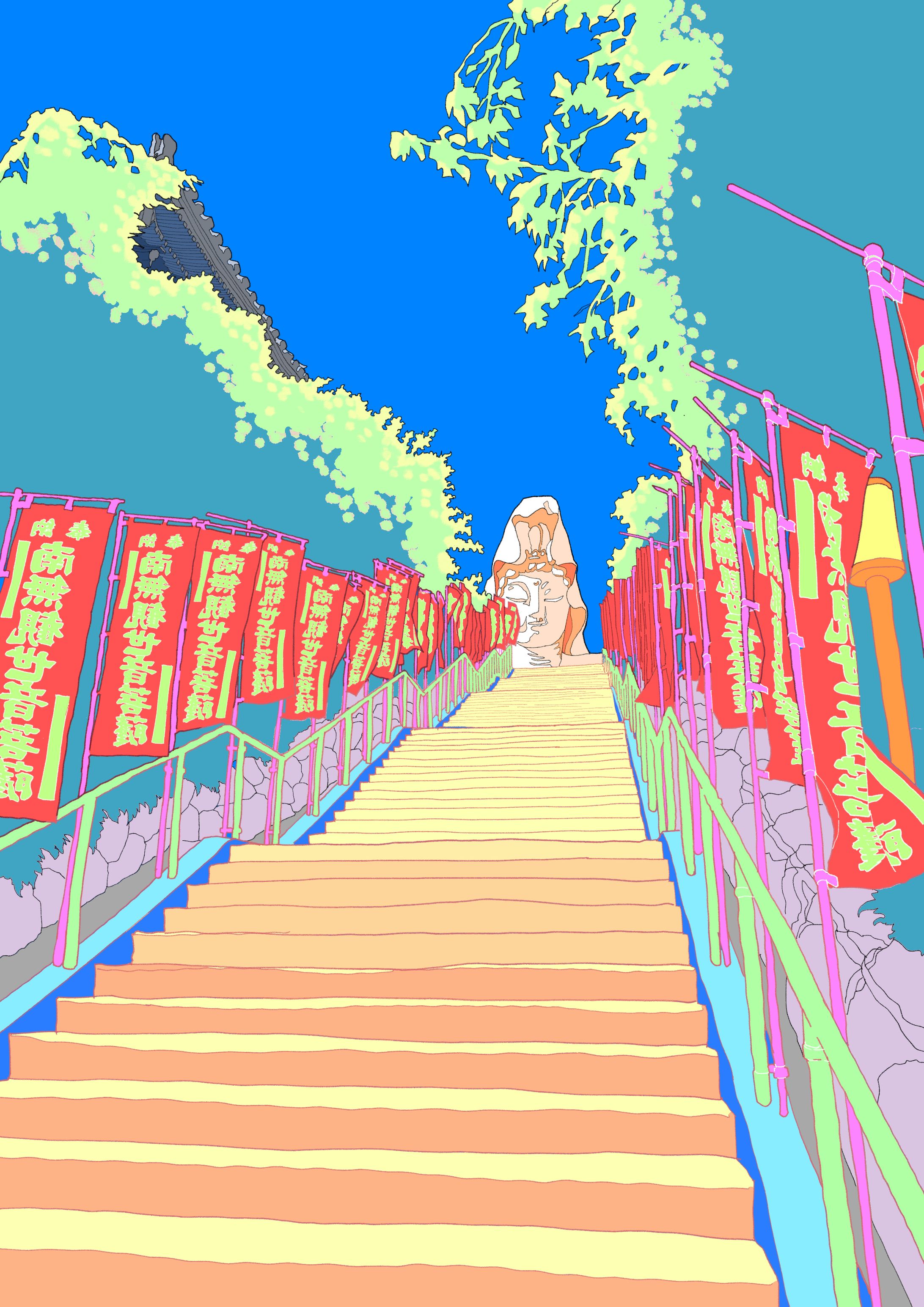 ポップな風景イラスト-1