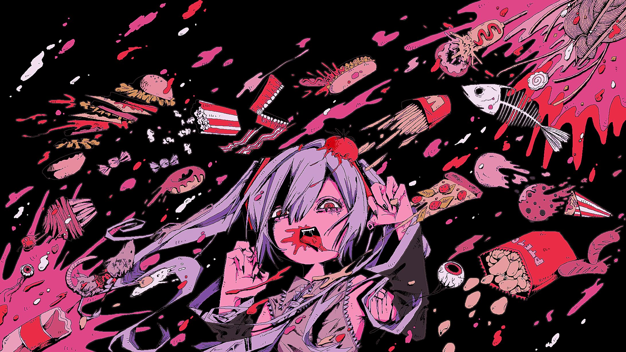 ジャンクフードトゥバスターコール/初音ミク×ずんだもん×松嘩りすく-1
