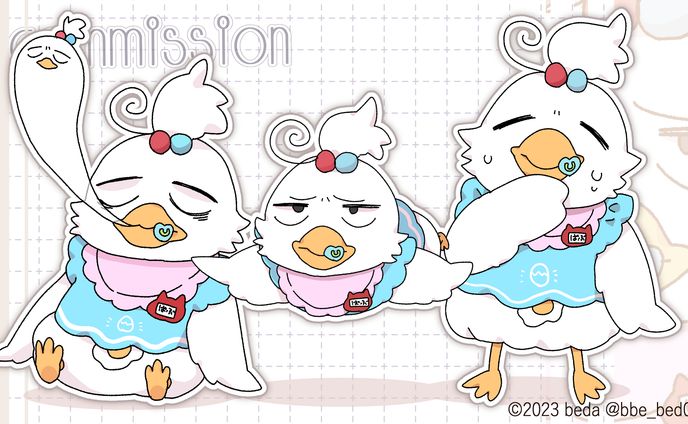 【ご依頼ゆる絵】 ばぶダック 様