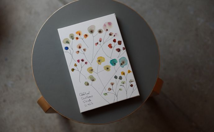 Colorful Forest Stick Flowers　-sold-