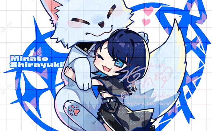 白雪湊音様▶イベントグッズ用イラスト