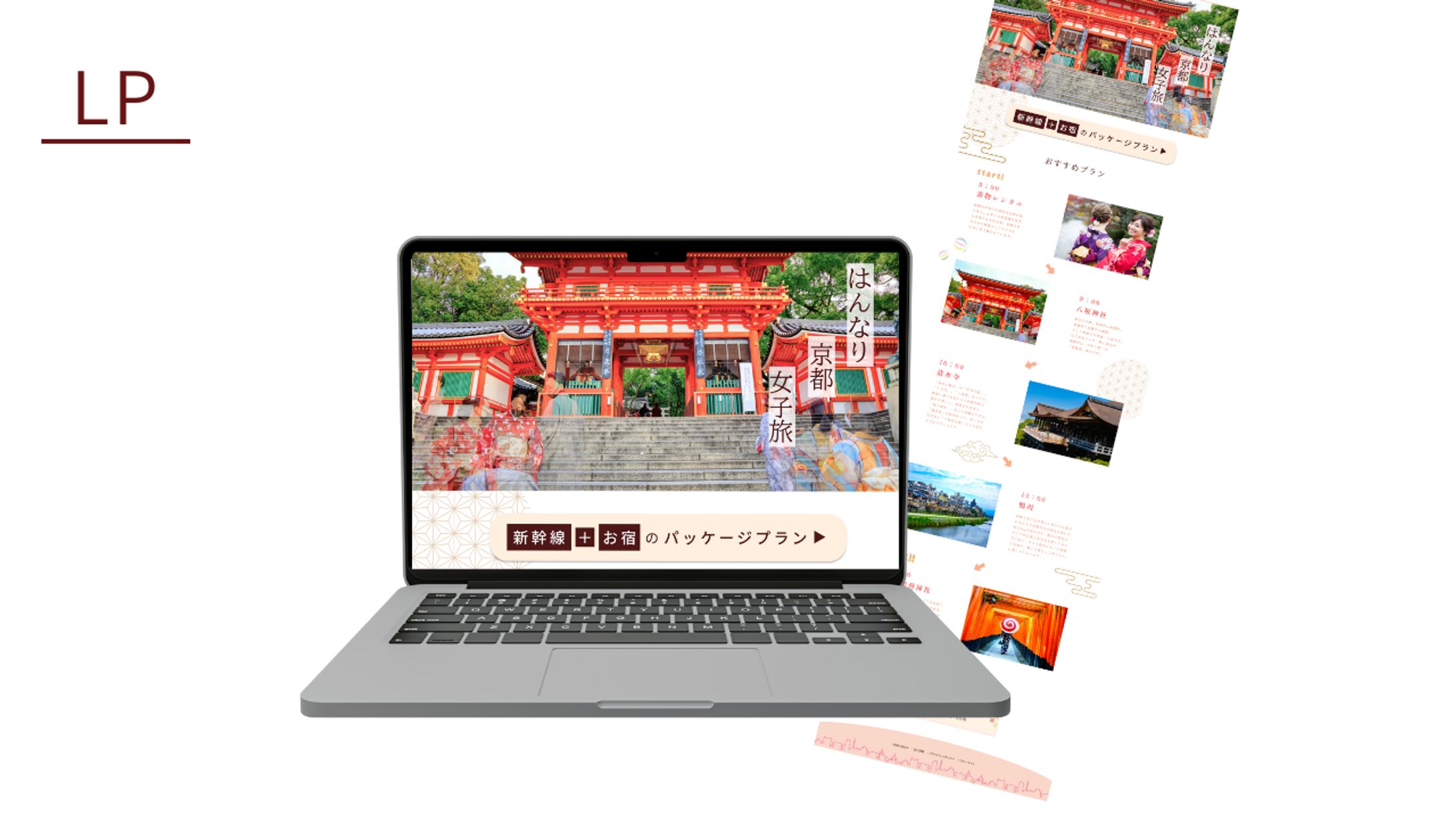 【HerTech架空案件】京都旅行プラン紹介LP-1