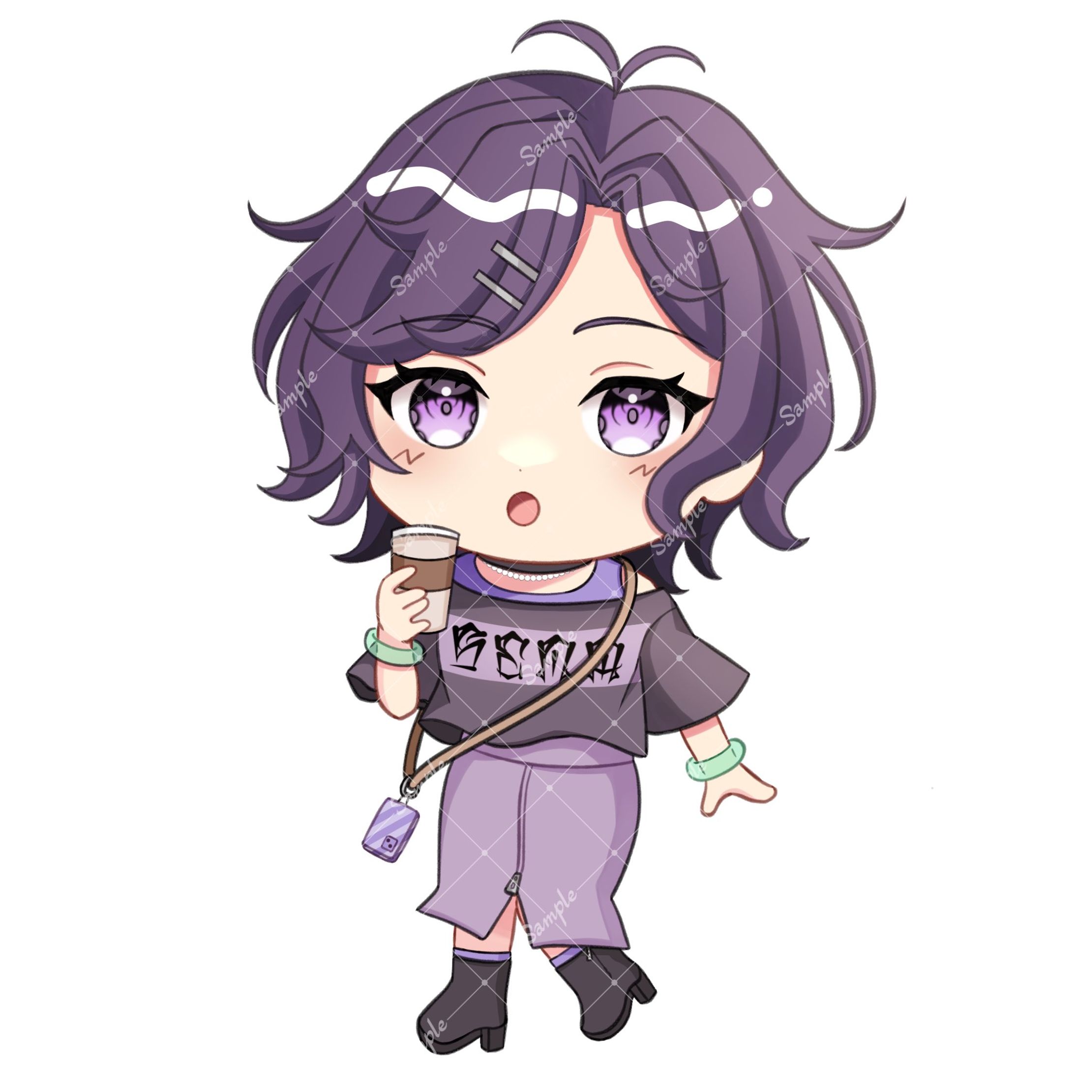 九条星那様 ミニキャライラスト-1