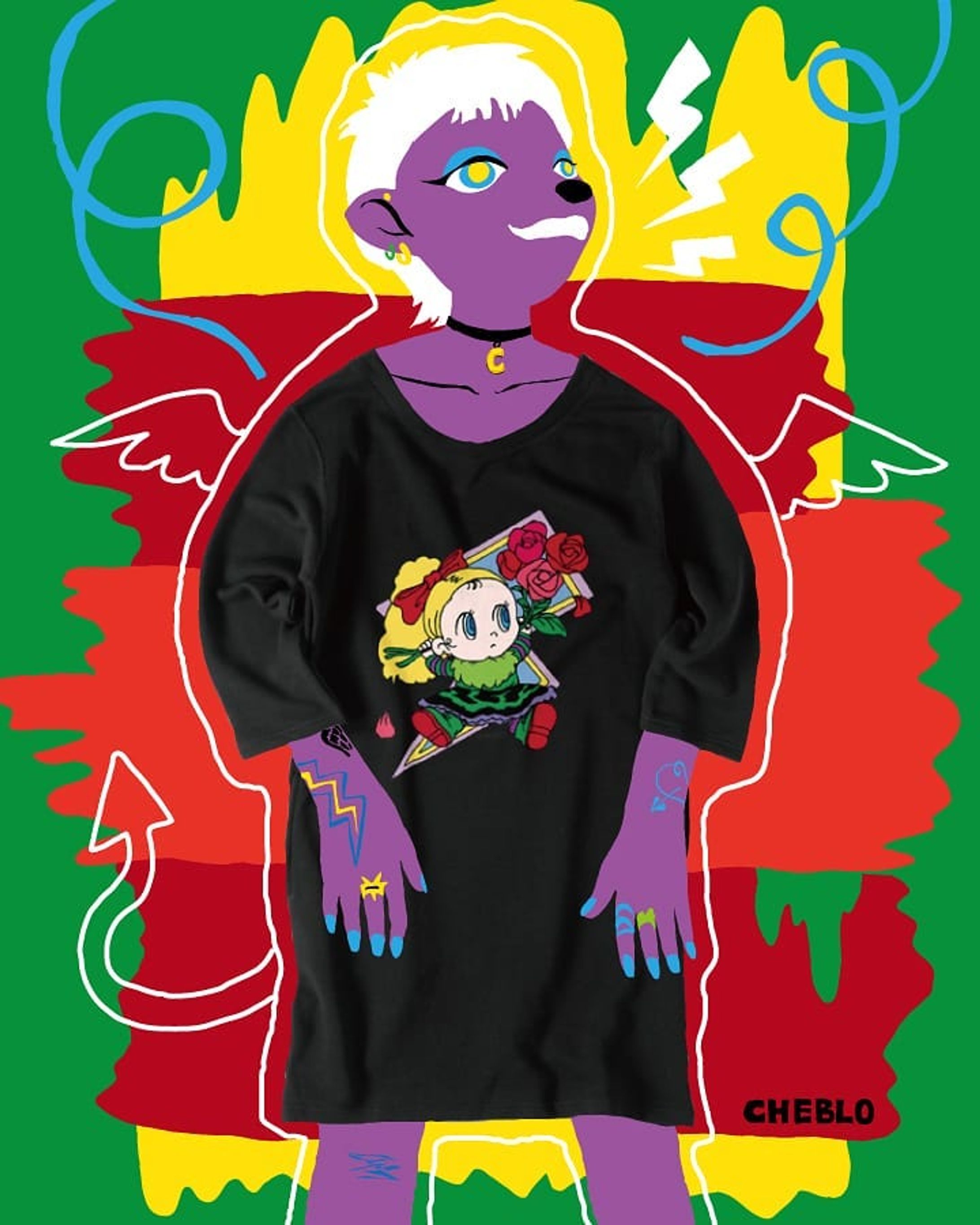 【ロッコ】フレンチテリースウェット⚡🌹
・
CHEBLOのpaintoryのサイトで販売してます🙌
・
・
#ロッコ#スウェット#ワンピースコーデ#ブラック#ロック#girl#rock#ガール#ファッション#black#cool#女の子#バラ#rose#cheblo#イラスト#絵#illustration#イラストレーター#pic#illustrator#イラストレーション#art#purple#tattoo#sketch#fashion-1