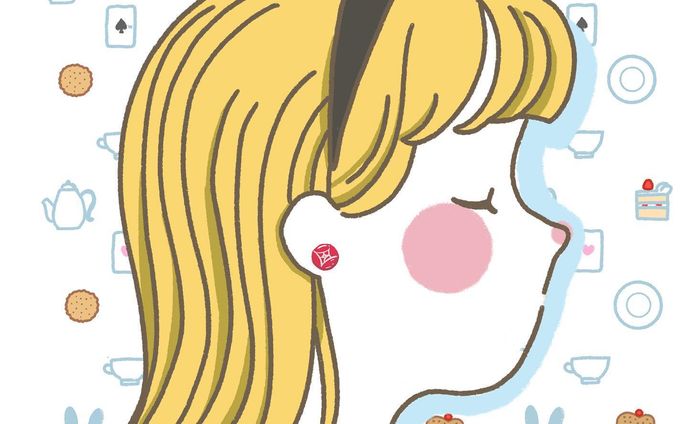 illustration、ショートヘア