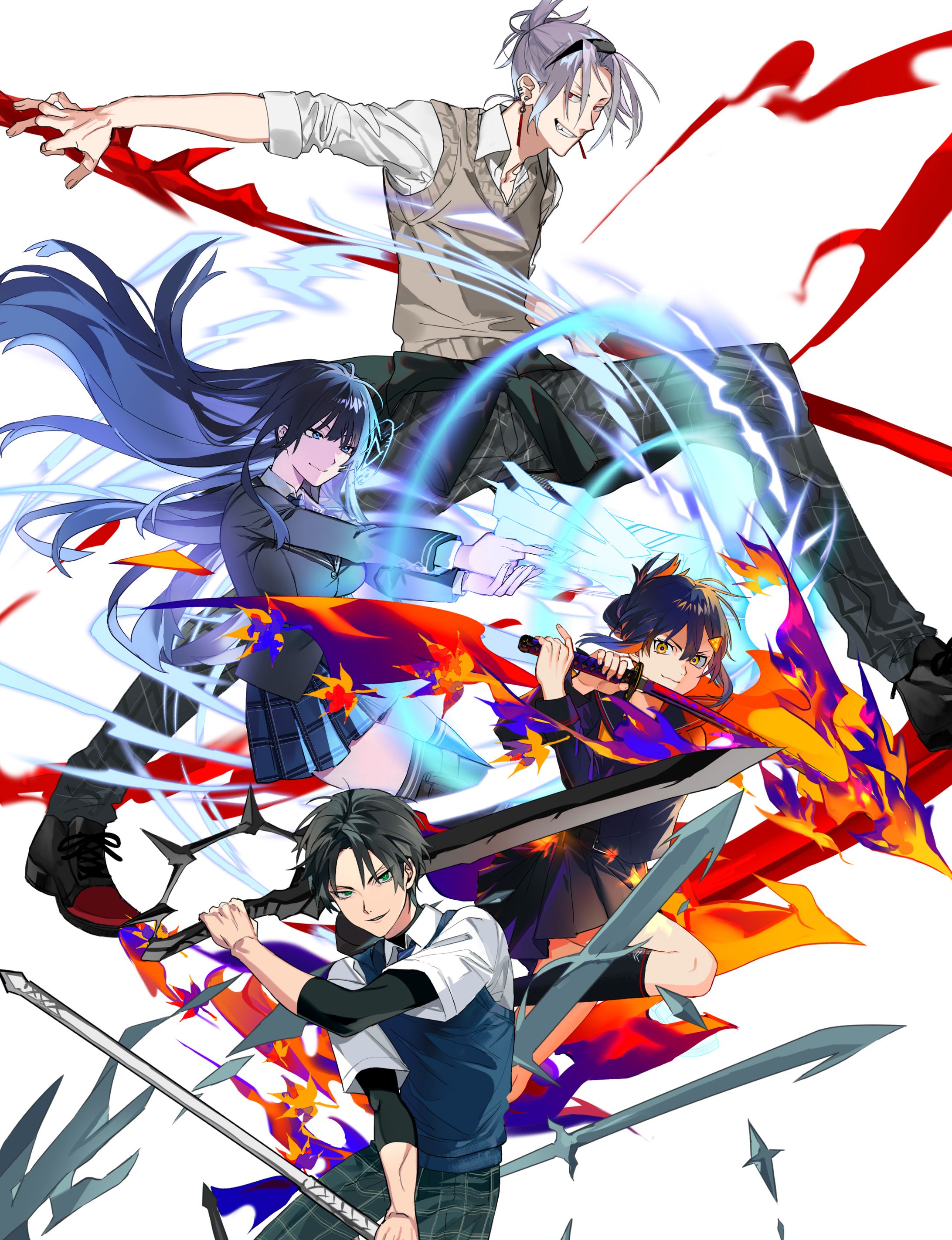 立ち絵　戦闘差分　集合-1