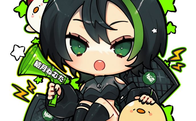 1枚イラスト、むた様