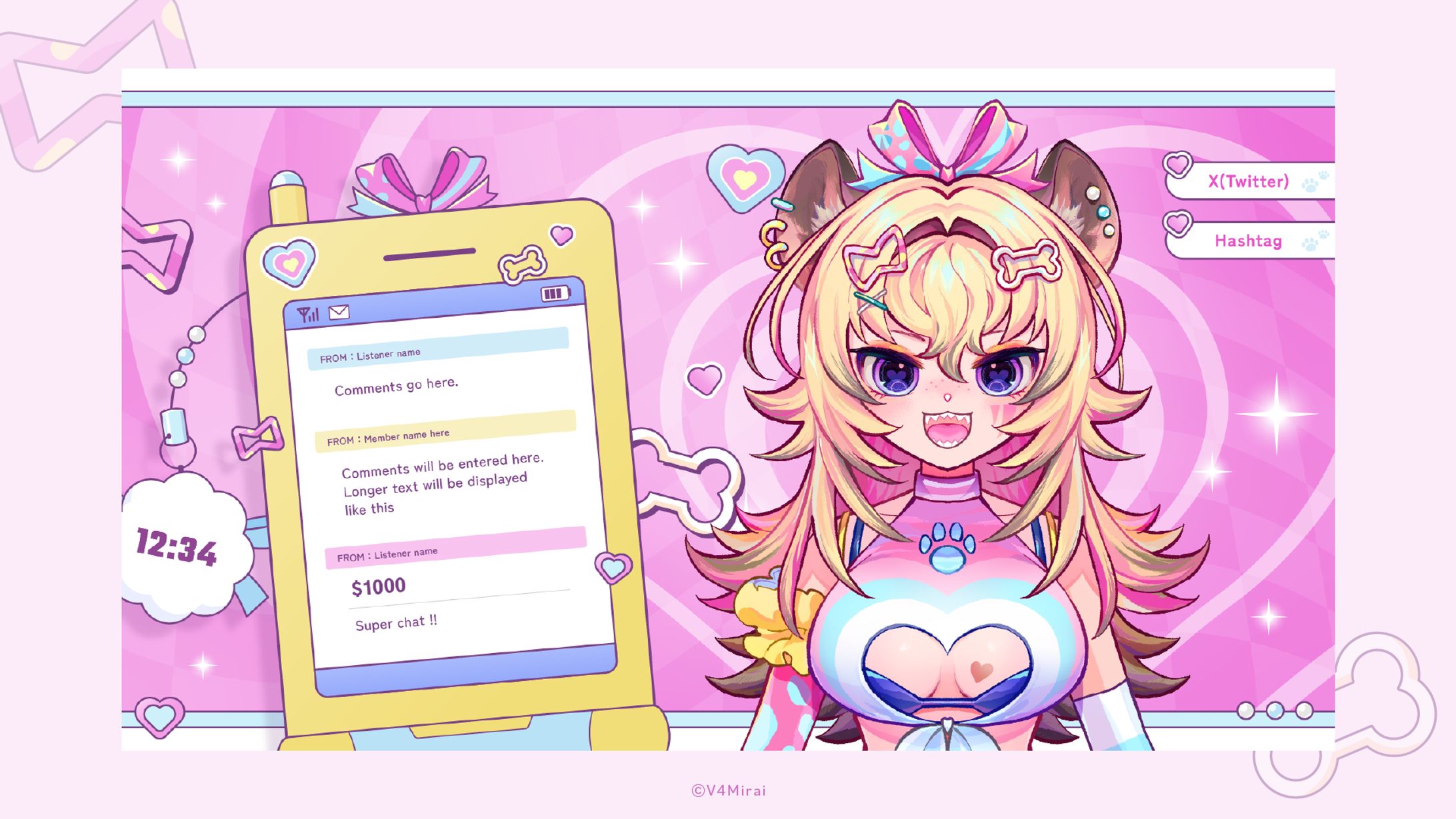 【V4mirai】Poma Pon様 配信画面・予定表-1