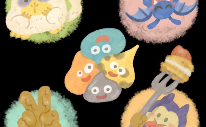 主線なしイラスト練習・DQモンスター