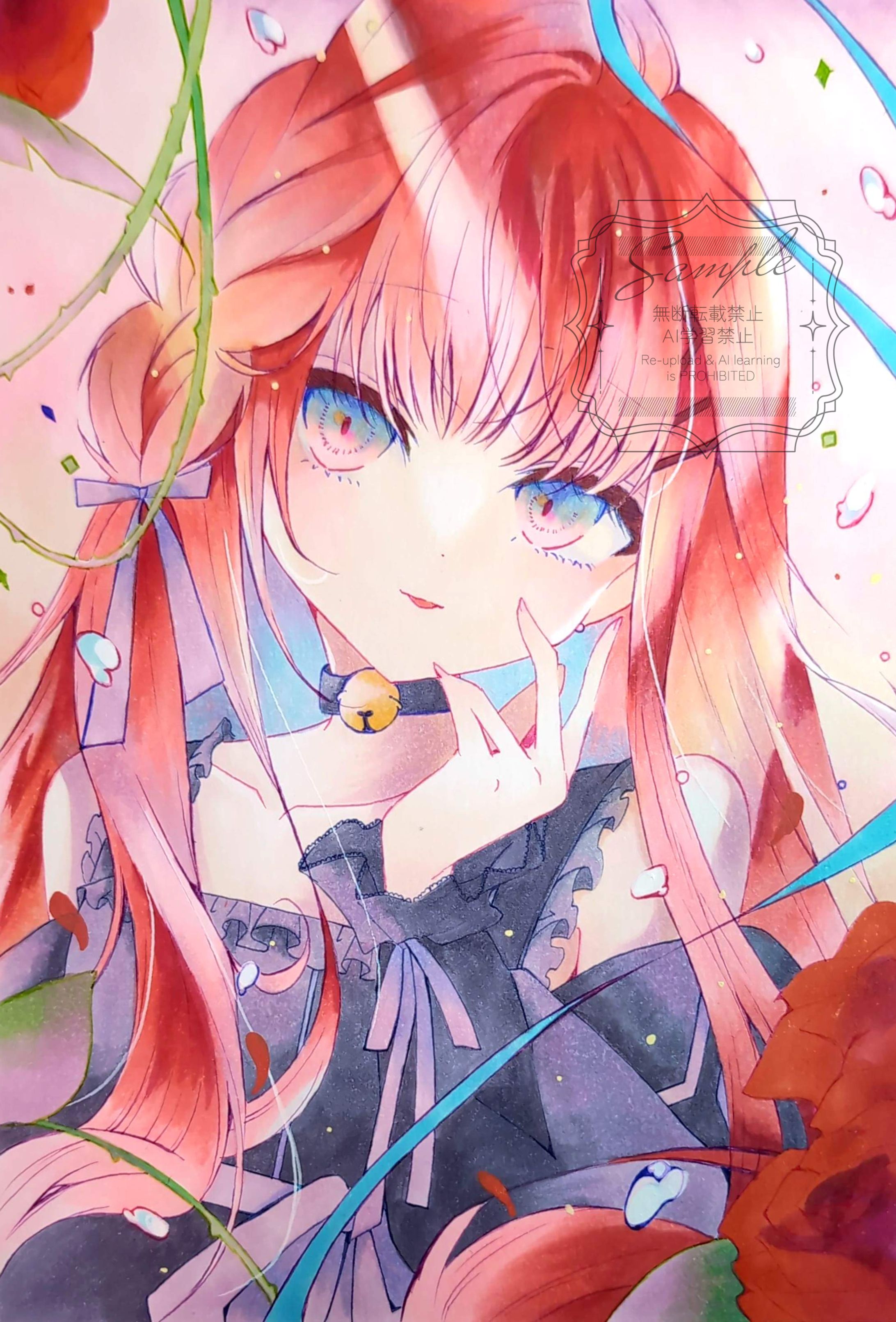 アナログイラスト　オリジナルキャラ-1