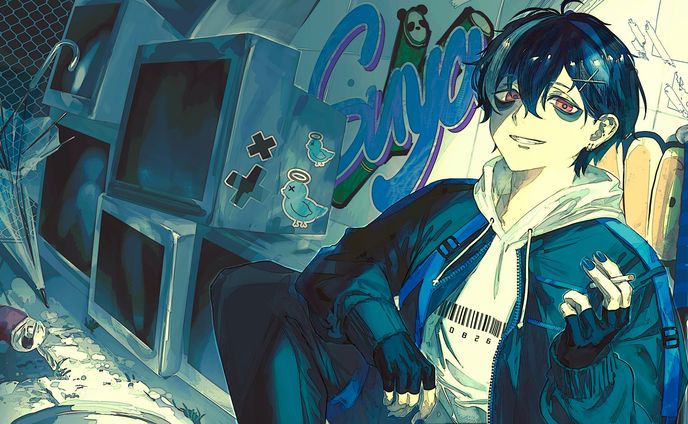 すやくん様「パンダヒーロー(cover)」MVイラスト