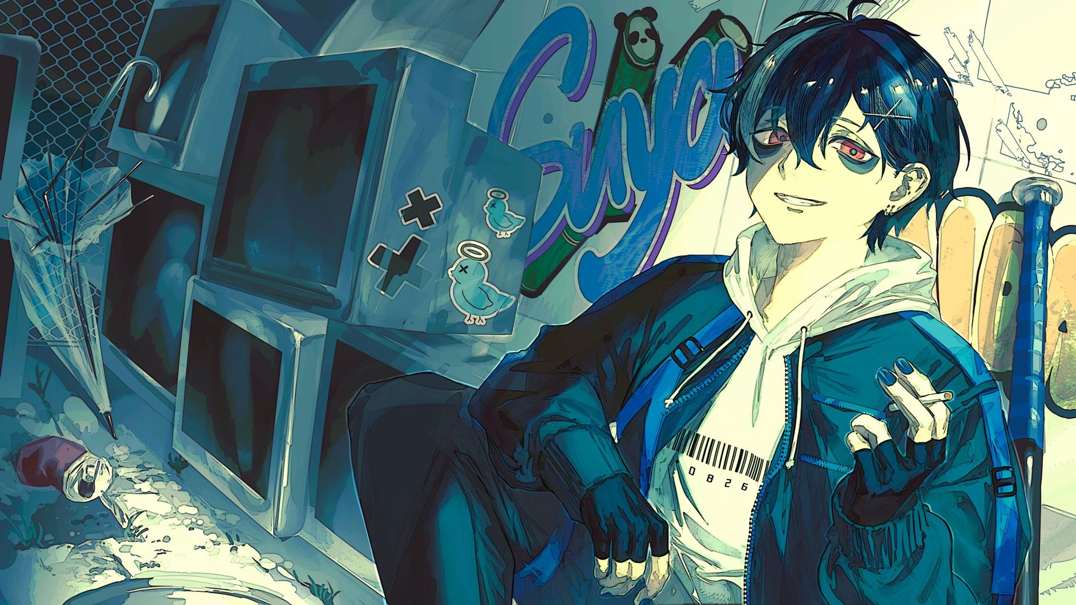 すやくん様「パンダヒーロー(cover)」MVイラスト-1