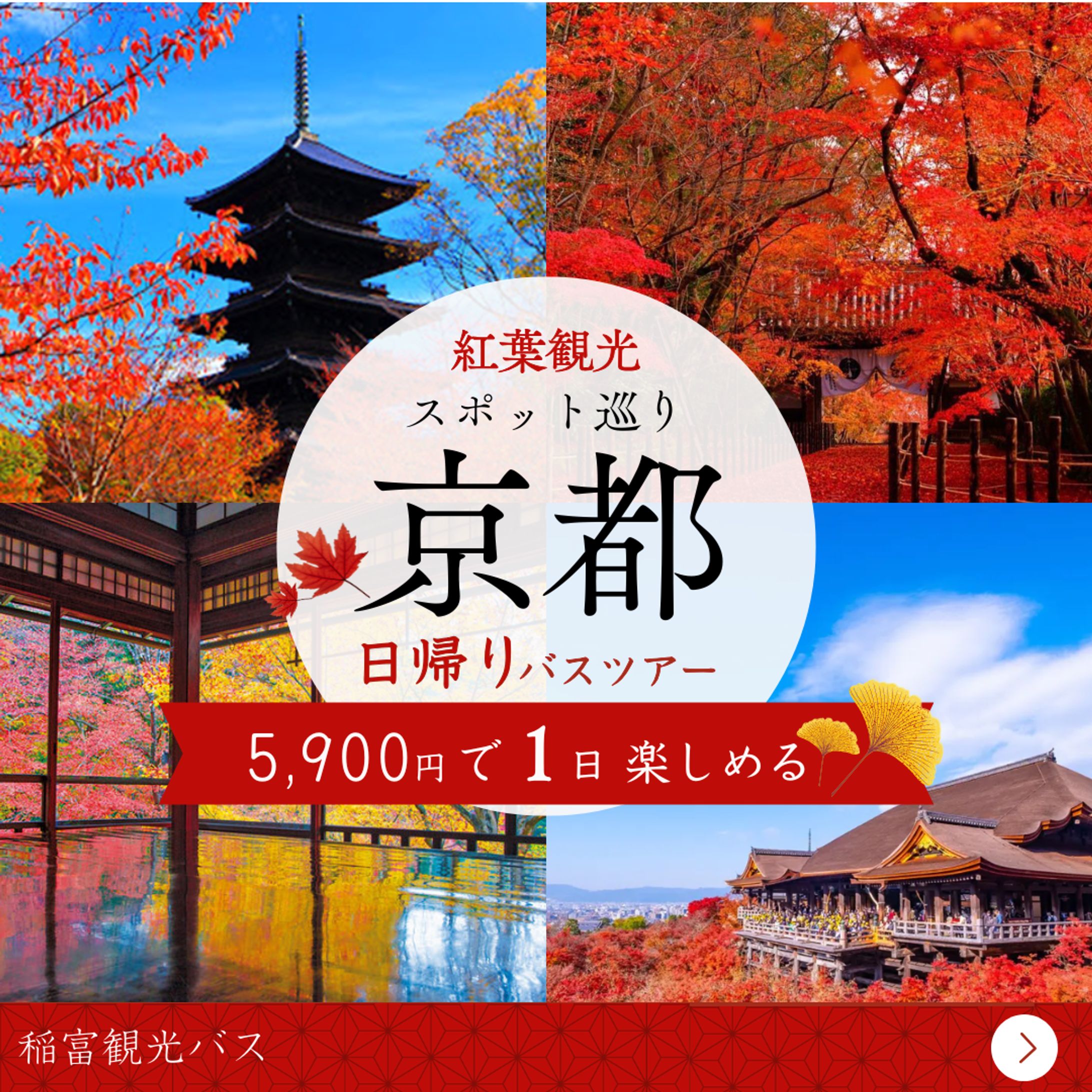 【架空】観光バスツアー参加募集　広告用バナー-1
