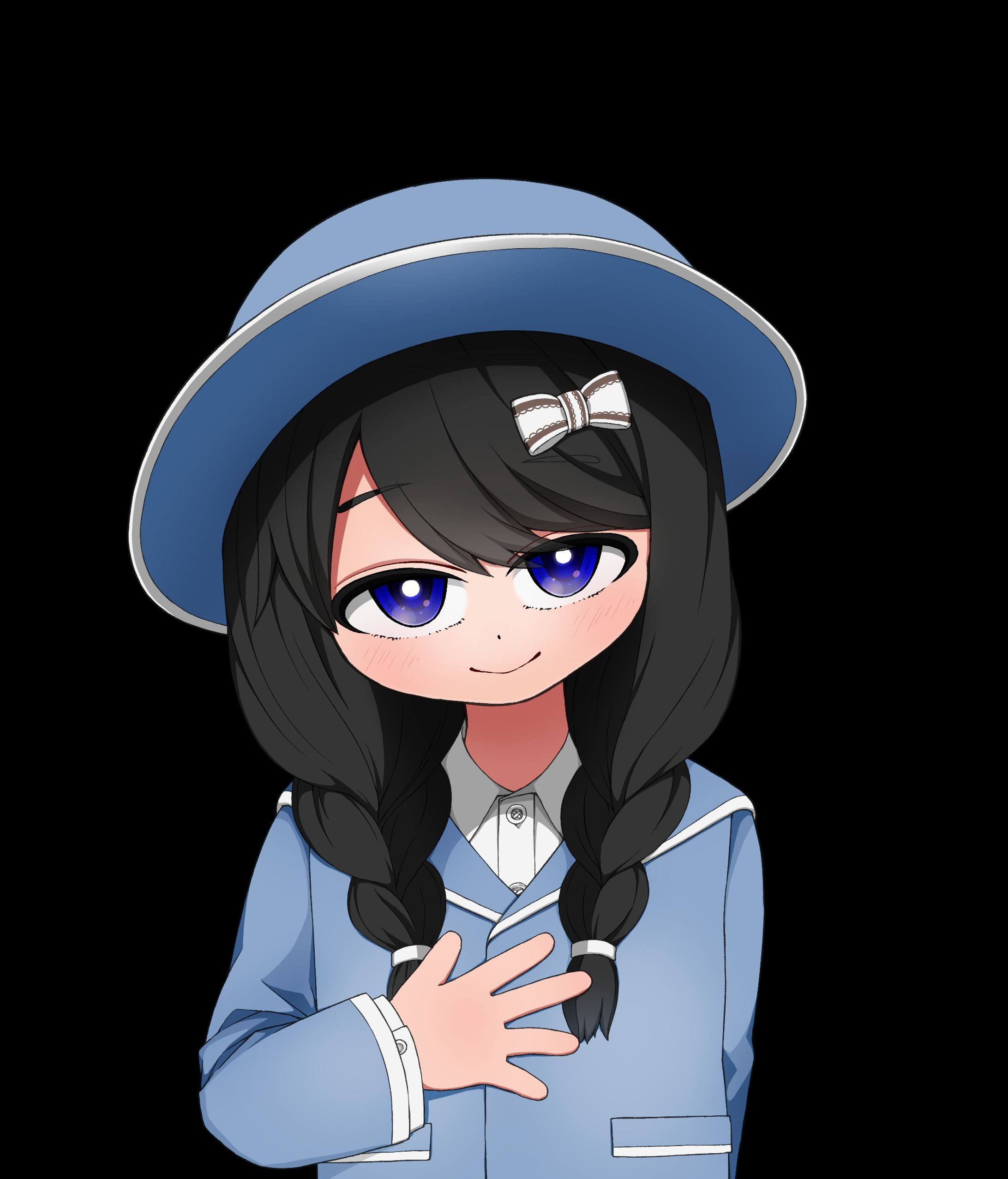 バストアップ立ち絵_キャラデザイン_差分（有償実績）-1