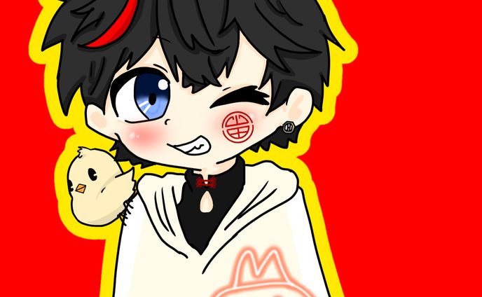 山田ぴよ汰様1周年イベ1位おめでとうイラスト