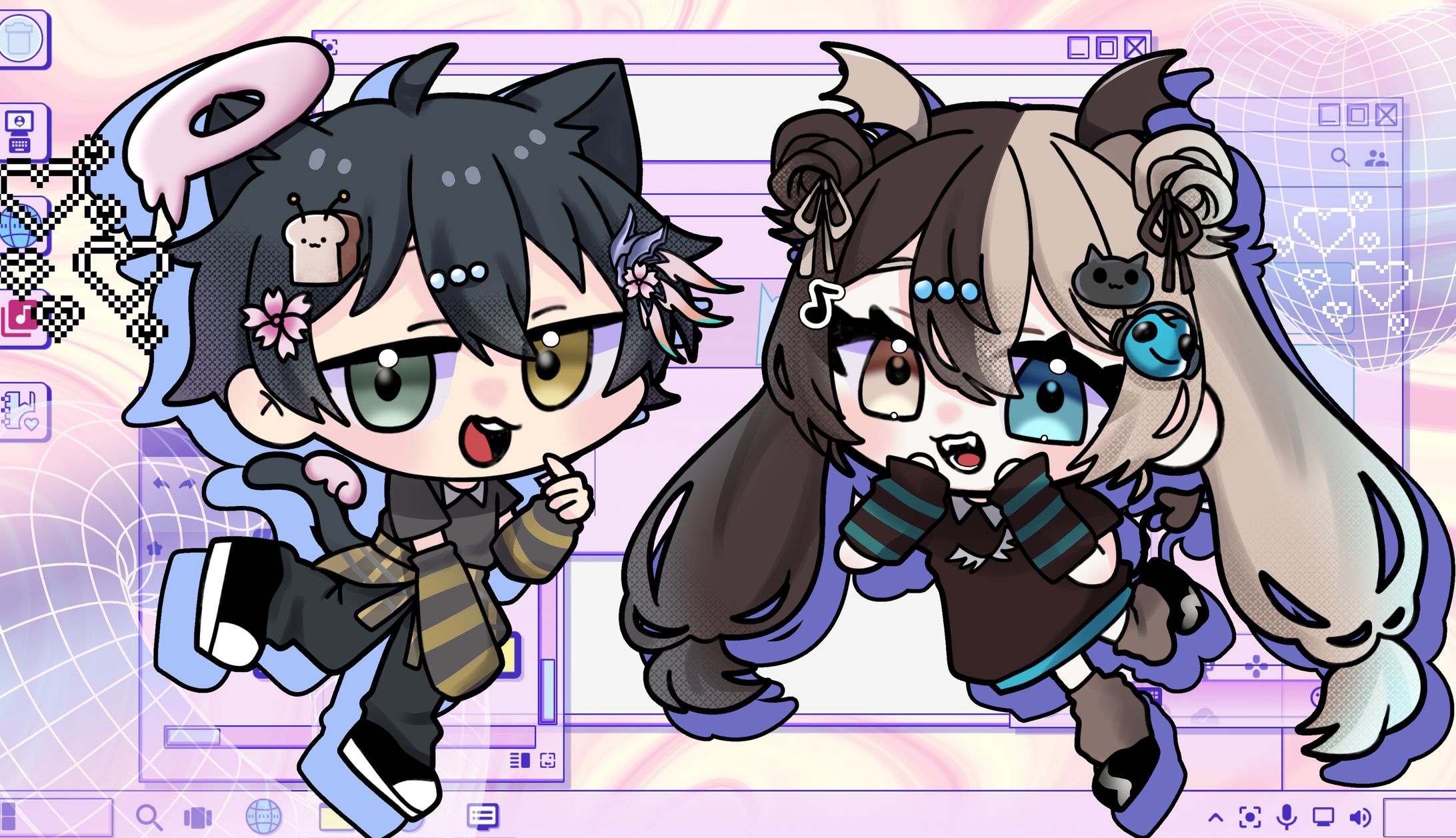 【SDイラスト】ペア画像-1