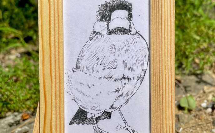 chibi、ペン画