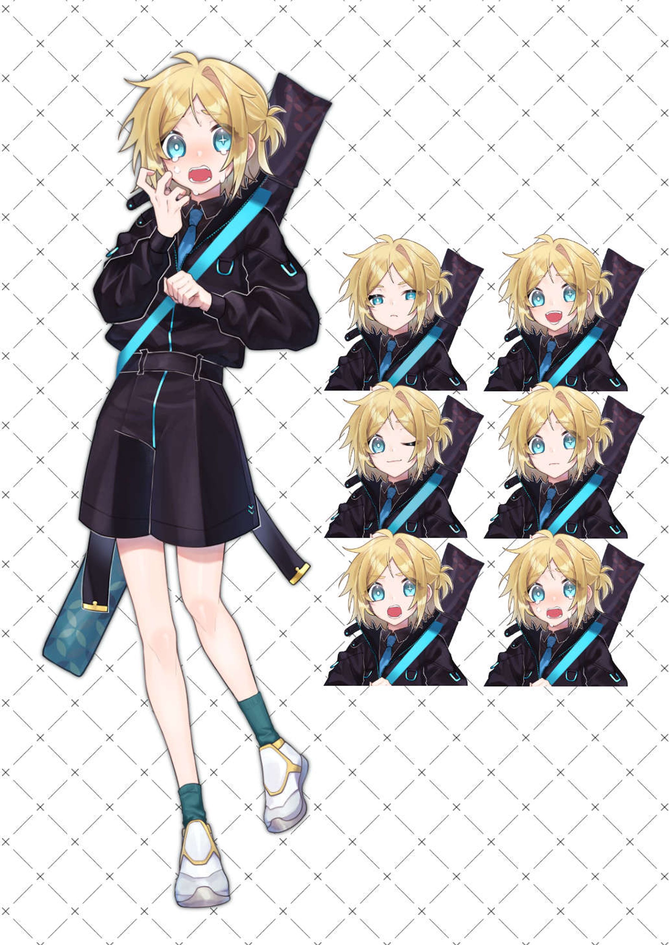 潮崎凛 / キャラクターイラスト-1