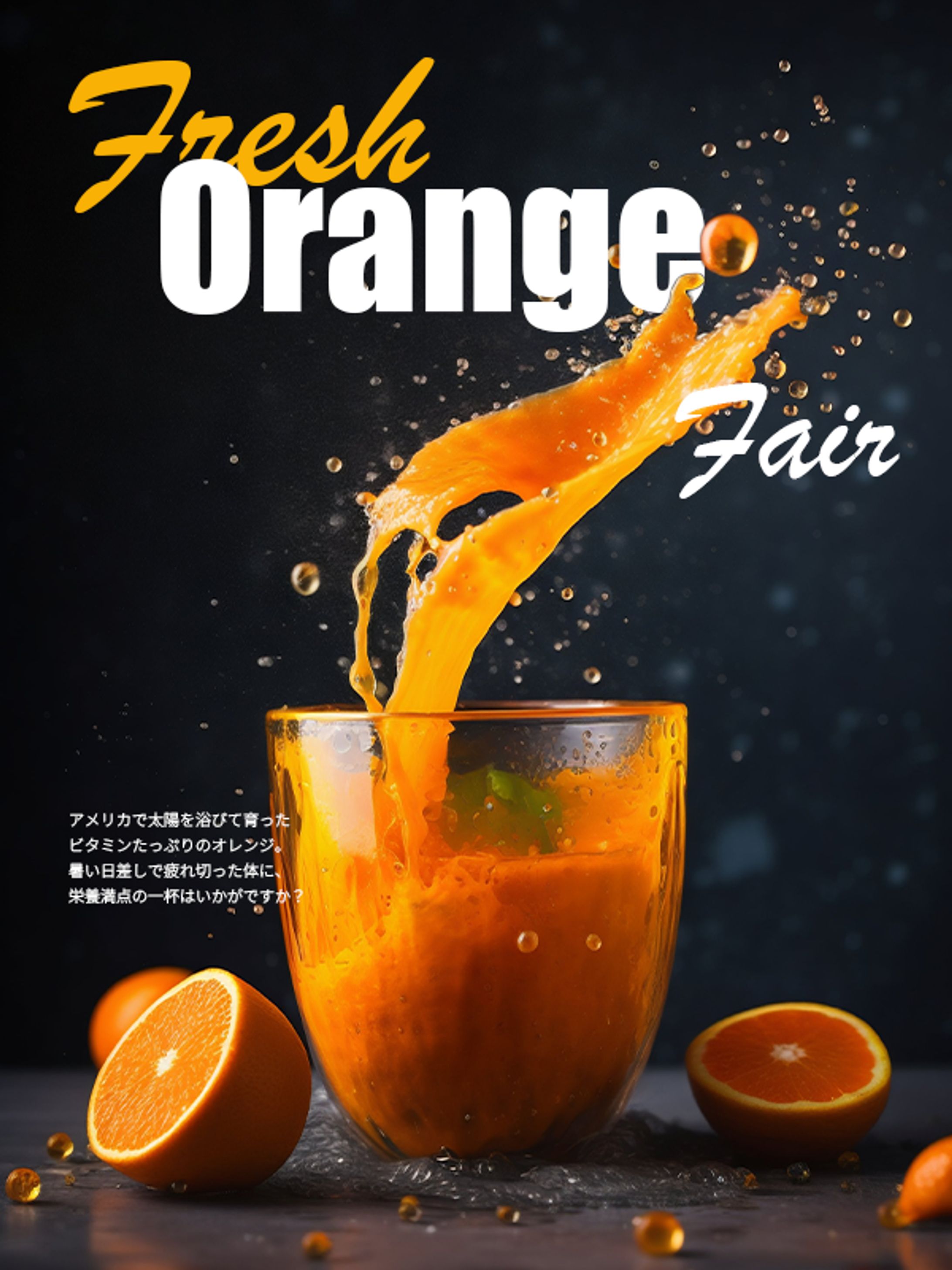 【オリジナルバナー/カフェ】orange fair-1