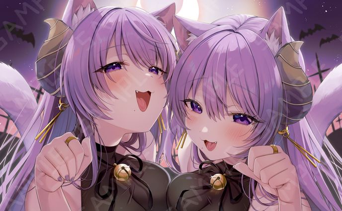 ななしいんく所属　西園寺メアリ様_ASMR動画サムネイルイラスト