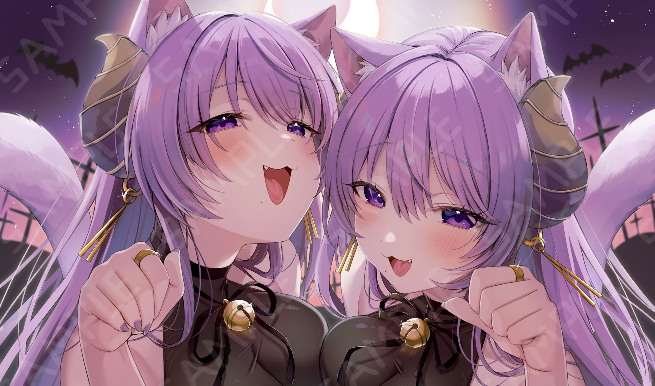 ななしいんく所属　西園寺メアリ様_ASMR動画サムネイルイラスト-1