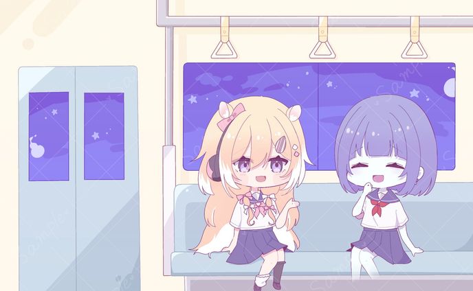 FAイラストご依頼(ちぷる様たましぃ様)