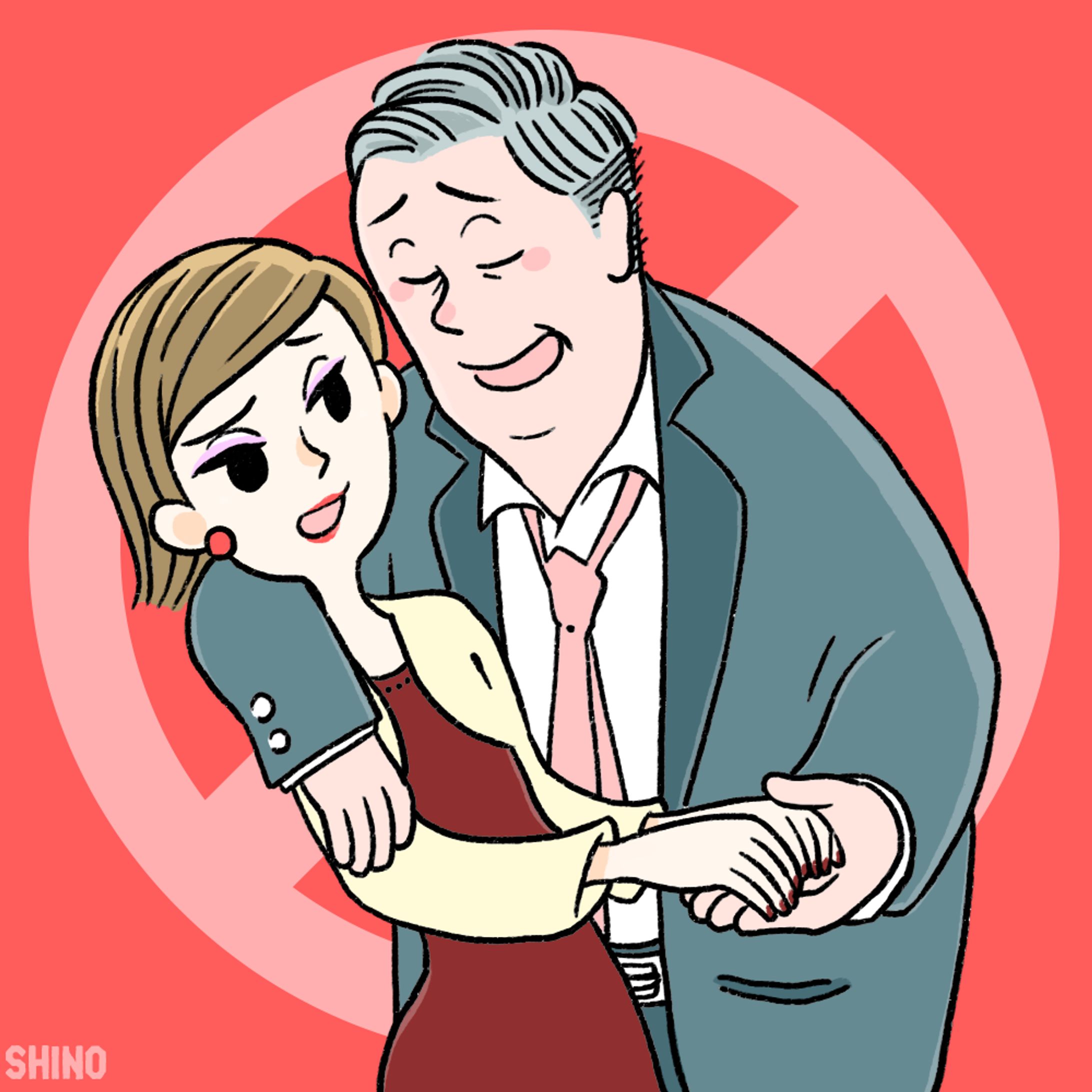 セクシャルハラスメントのイラスト-1