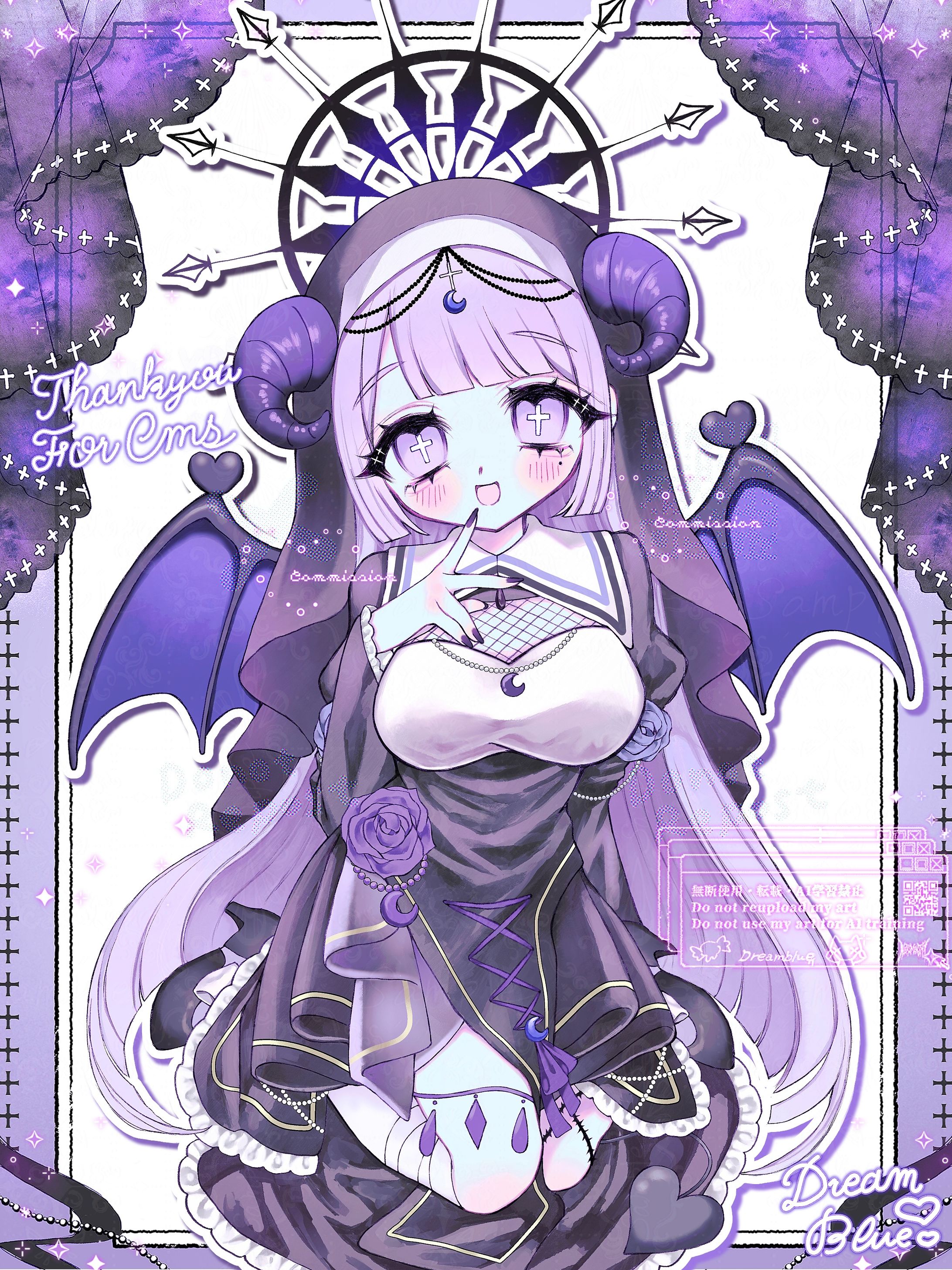 夜眠ルーア様 一枚絵+SDイラスト-1