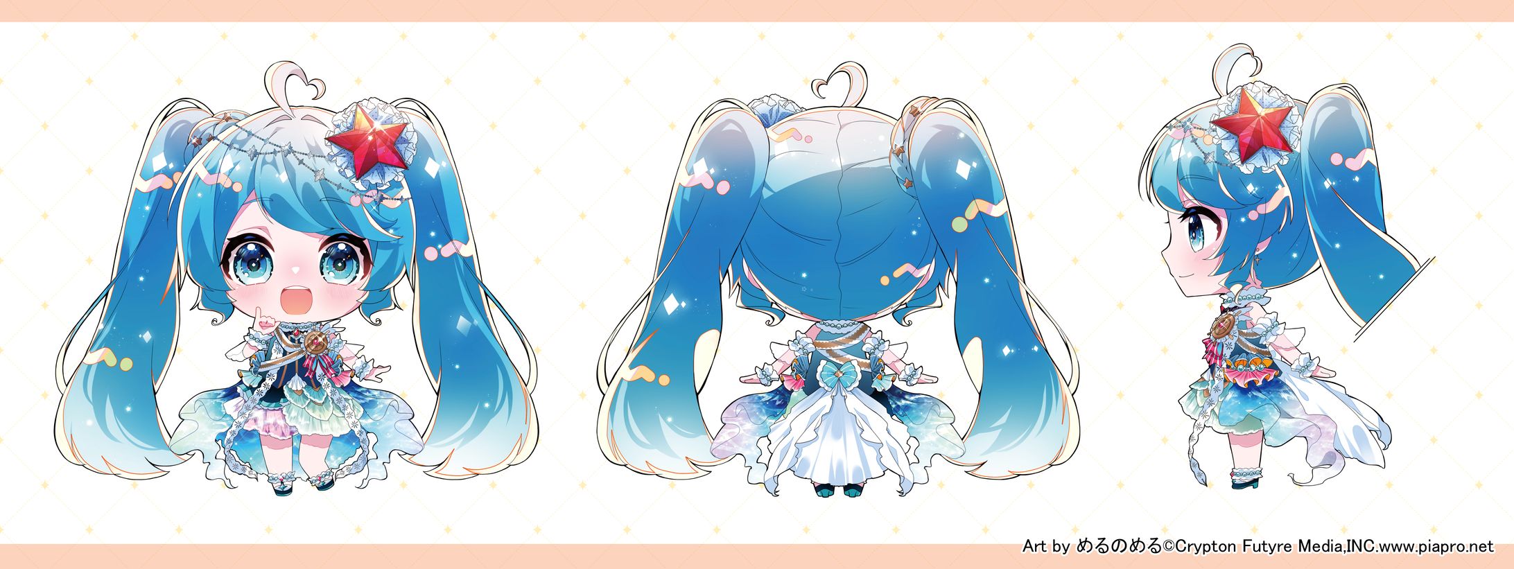初音ミク16thイベント『初音ミクPromise~16歳の約束~』用SDイラスト-1