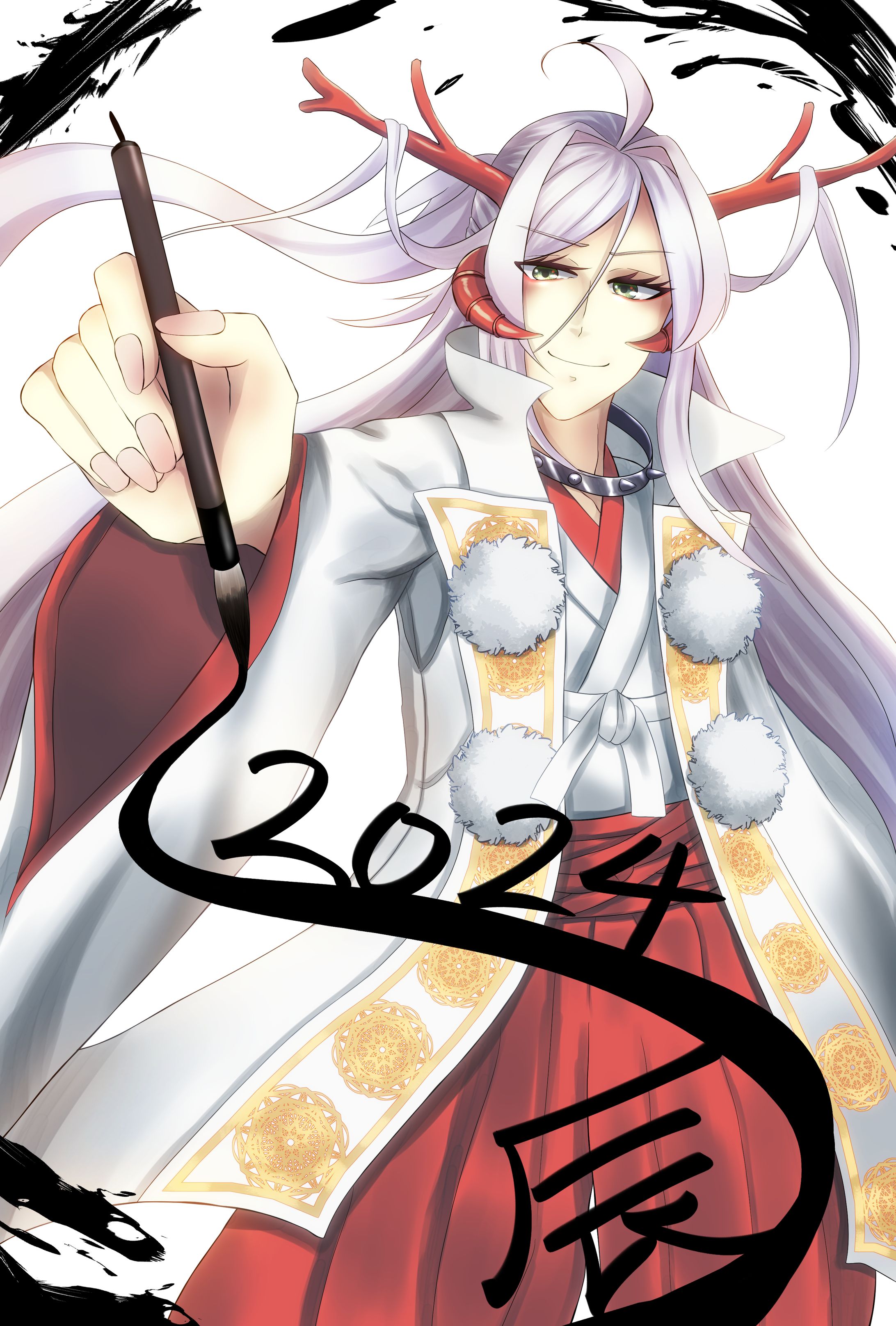 2024年賀絵(UTAU-錫鳴ル雨)-1