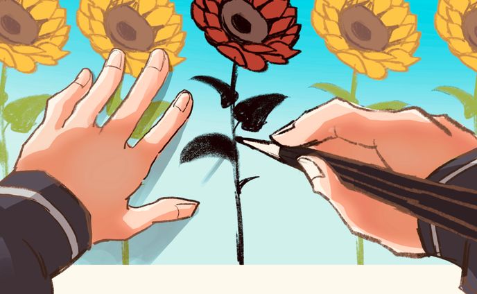 まるで、私のように。