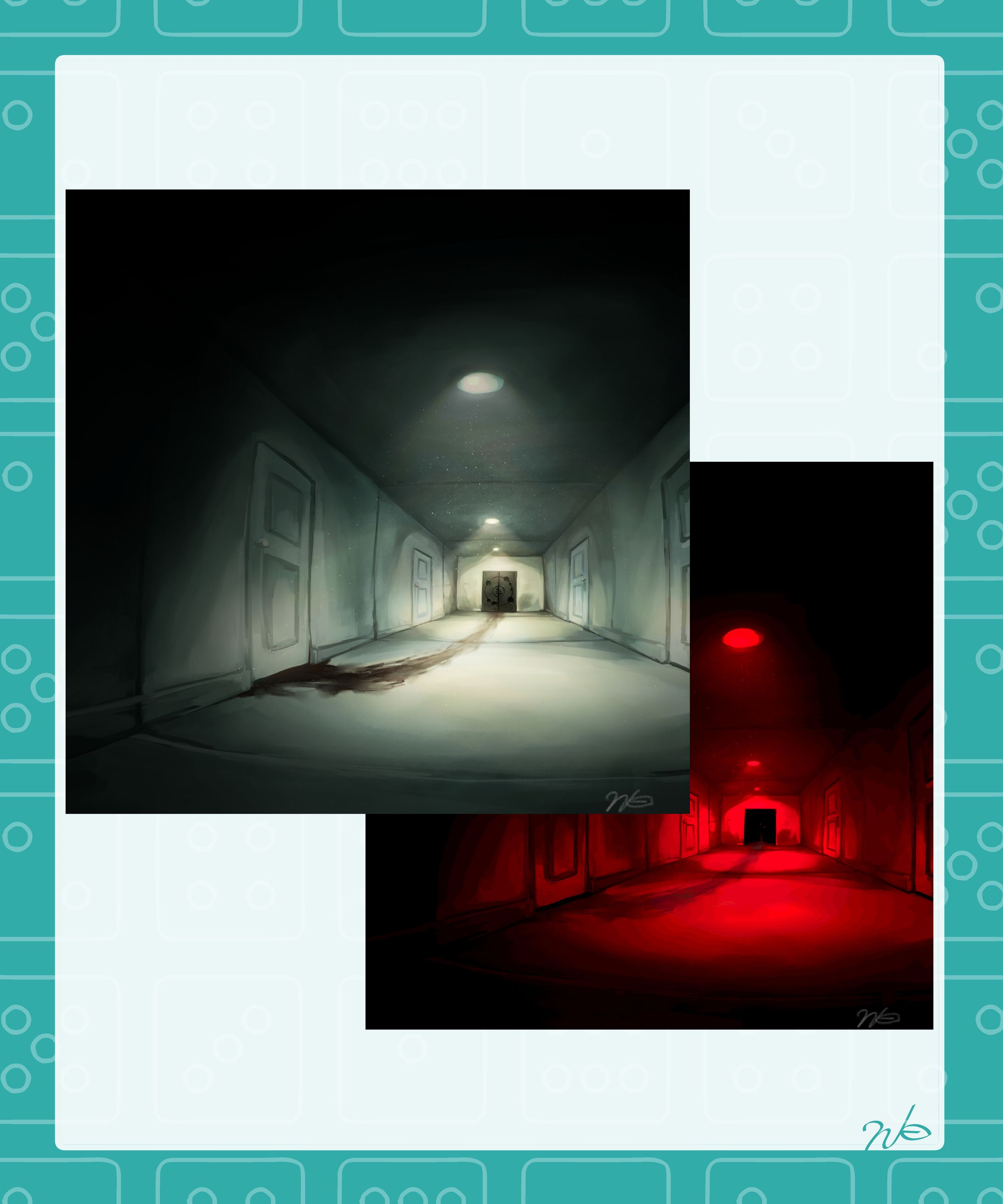 【自主制作】何かがあった廊下-1