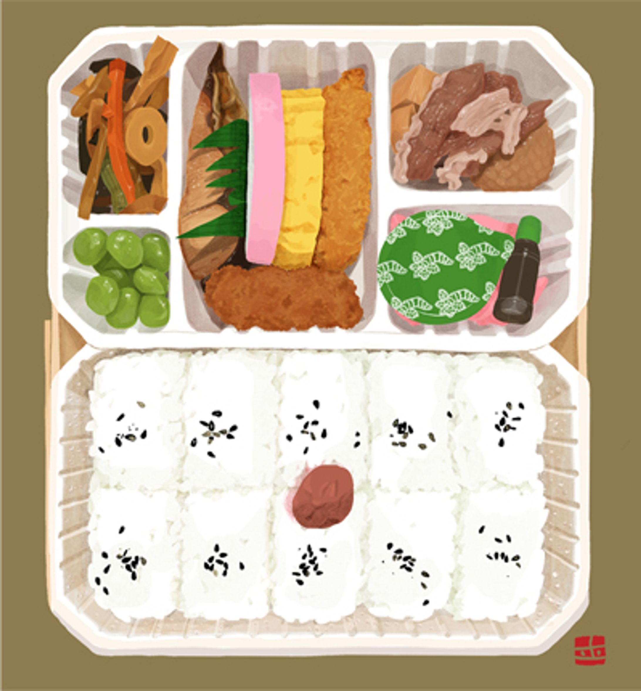 静岡の駅弁　東海軒幕の内弁当-1