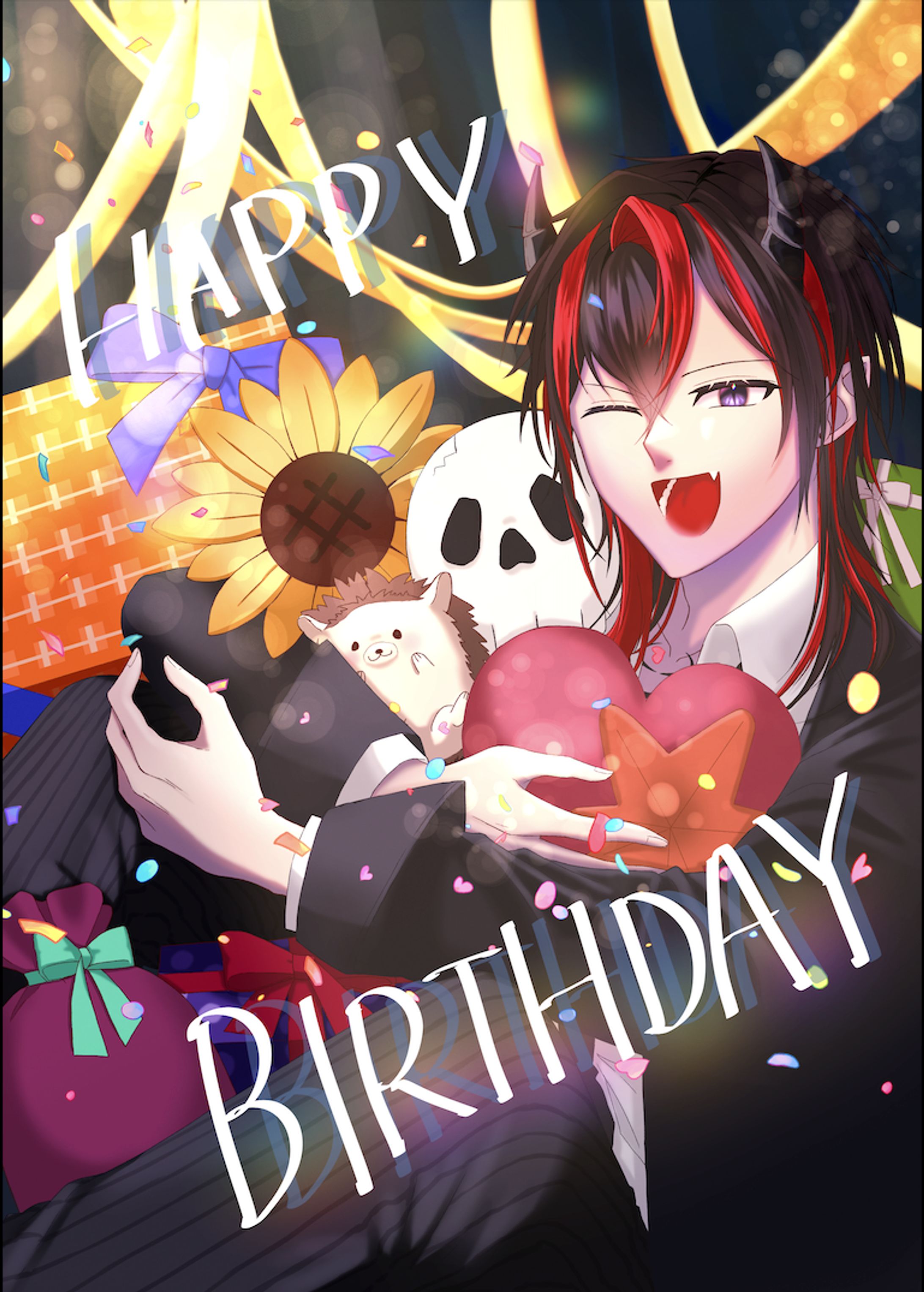 ライバー様 誕生日イラスト-1