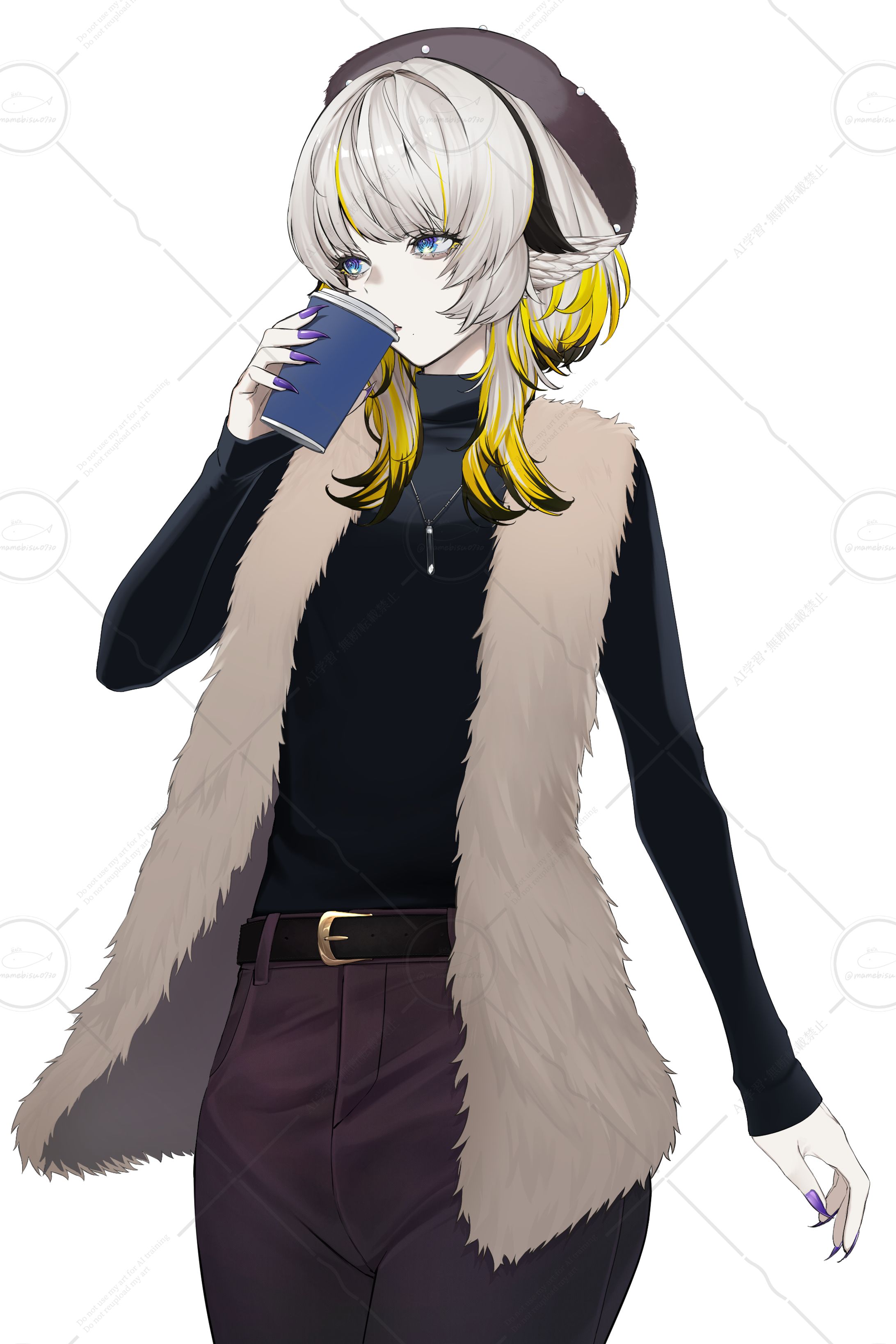 Vtuber『九來』様　FC配布用イラスト 2025.10-1