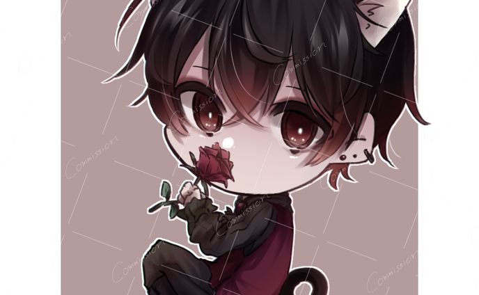 黒瀬ルイ 様　Twitcastingお茶爆用イラスト